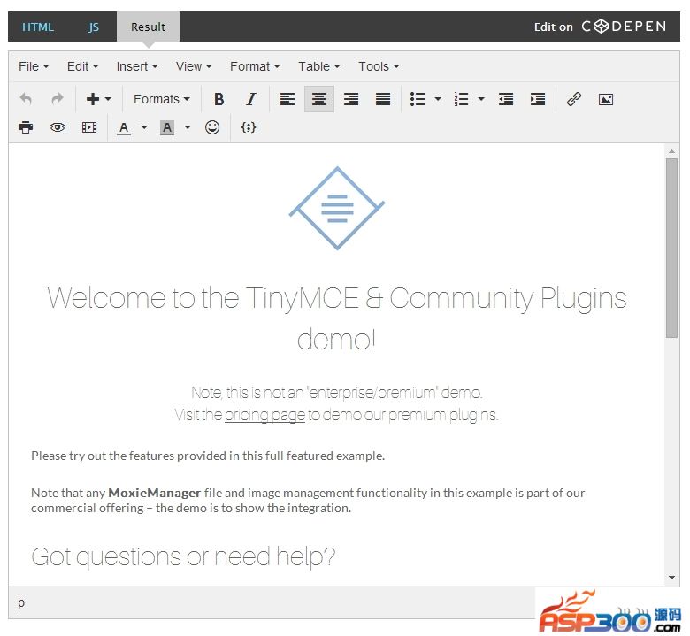 TinyMCE(可视化HTML编辑器) v5.8.2